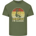 Im Not Old Classic Guitar Rock n Roll Punk Mens Cotton T-Shirt Tee Top Military Green