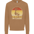 Im Not Old Classic Guitar Rock n Roll Punk Mens Sweatshirt Jumper Caramel Latte