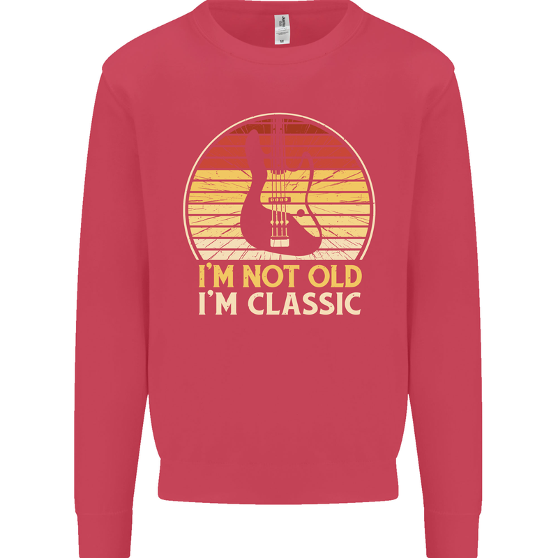 Im Not Old Classic Guitar Rock n Roll Punk Mens Sweatshirt Jumper Heliconia
