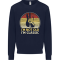 Im Not Old Classic Guitar Rock n Roll Punk Mens Sweatshirt Jumper Navy Blue