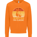 Im Not Old Classic Guitar Rock n Roll Punk Mens Sweatshirt Jumper Orange