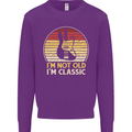 Im Not Old Classic Guitar Rock n Roll Punk Mens Sweatshirt Jumper Purple