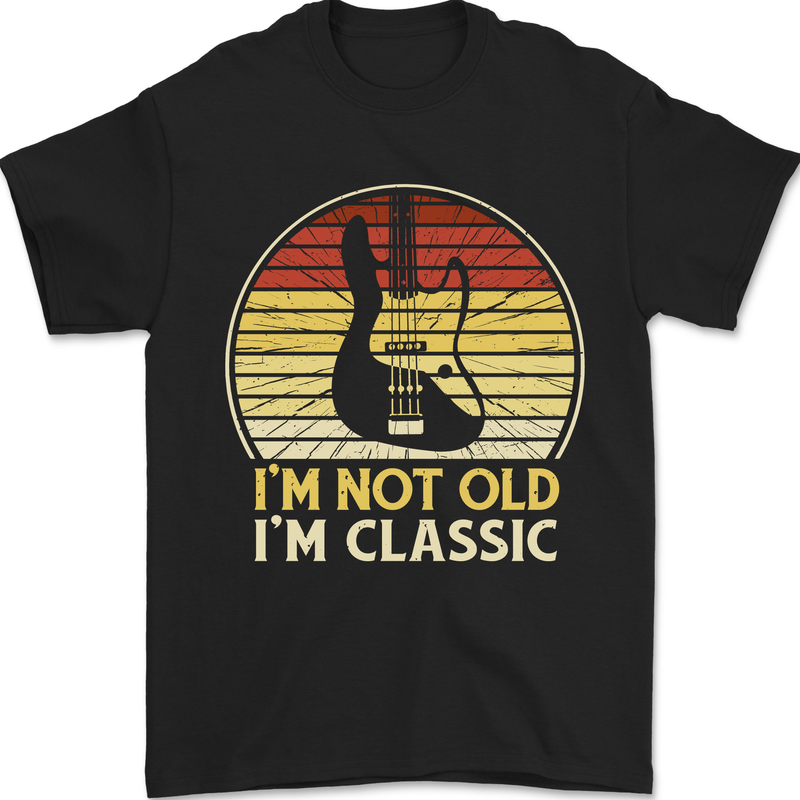 Im Not Old Classic Guitar Rock n Roll Punk Mens T-Shirt 100% Cotton Black