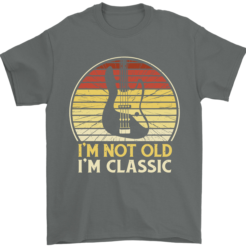 Im Not Old Classic Guitar Rock n Roll Punk Mens T-Shirt 100% Cotton Charcoal