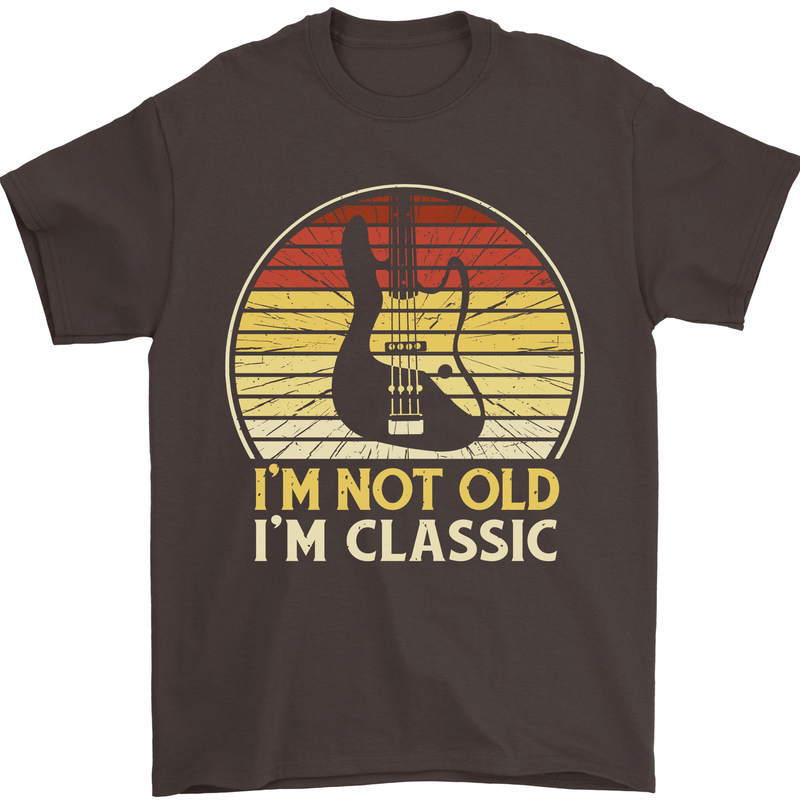 Im Not Old Classic Guitar Rock n Roll Punk Mens T-Shirt 100% Cotton Dark Chocolate