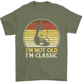 Im Not Old Classic Guitar Rock n Roll Punk Mens T-Shirt 100% Cotton Military Green