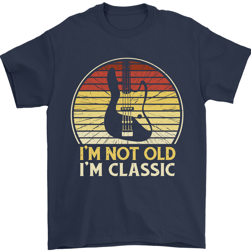 Im Not Old Classic Guitar Rock n Roll Punk Mens T-Shirt 100% Cotton Navy Blue