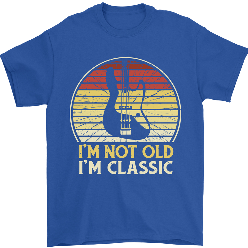 Im Not Old Classic Guitar Rock n Roll Punk Mens T-Shirt 100% Cotton Royal Blue