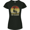Im Not Old Classic Guitar Rock n Roll Punk Womens Petite Cut T-Shirt Black