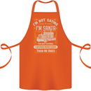 Im Not Santa Delivery Driver Christmas Cotton Apron 100% Organic Orange