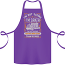 Im Not Santa Delivery Driver Christmas Cotton Apron 100% Organic Purple
