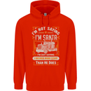 Im Not Santa Delivery Driver Christmas Mens 80% Cotton Hoodie Bright Red