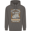 Im Not Santa Delivery Driver Christmas Mens 80% Cotton Hoodie Charcoal