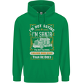 Im Not Santa Delivery Driver Christmas Mens 80% Cotton Hoodie Irish Green