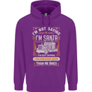 Im Not Santa Delivery Driver Christmas Mens 80% Cotton Hoodie Purple