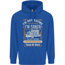 Im Not Santa Delivery Driver Christmas Mens 80% Cotton Hoodie Royal Blue