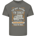 Im Not Santa Delivery Driver Christmas Mens Cotton T-Shirt Tee Top Charcoal
