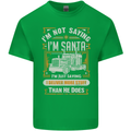Im Not Santa Delivery Driver Christmas Mens Cotton T-Shirt Tee Top Irish Green