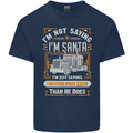 Im Not Santa Delivery Driver Christmas Mens Cotton T-Shirt Tee Top Navy Blue