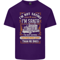 Im Not Santa Delivery Driver Christmas Mens Cotton T-Shirt Tee Top Purple