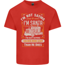 Im Not Santa Delivery Driver Christmas Mens Cotton T-Shirt Tee Top Red