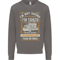 Im Not Santa Delivery Driver Christmas Mens Sweatshirt Jumper Charcoal