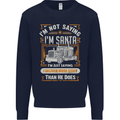Im Not Santa Delivery Driver Christmas Mens Sweatshirt Jumper Navy Blue