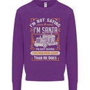 Im Not Santa Delivery Driver Christmas Mens Sweatshirt Jumper Purple