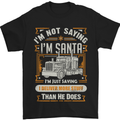Im Not Santa Delivery Driver Christmas Mens T-Shirt Cotton Gildan Black