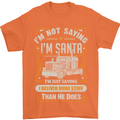 Im Not Santa Delivery Driver Christmas Mens T-Shirt Cotton Gildan Orange
