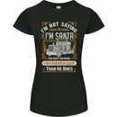 Im Not Santa Delivery Driver Christmas Womens Petite Cut T-Shirt Black