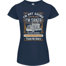 Im Not Santa Delivery Driver Christmas Womens Petite Cut T-Shirt Navy Blue
