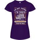 Im Not Santa Delivery Driver Christmas Womens Petite Cut T-Shirt Purple