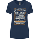 Im Not Santa Delivery Driver Christmas Womens Wider Cut T-Shirt Navy Blue