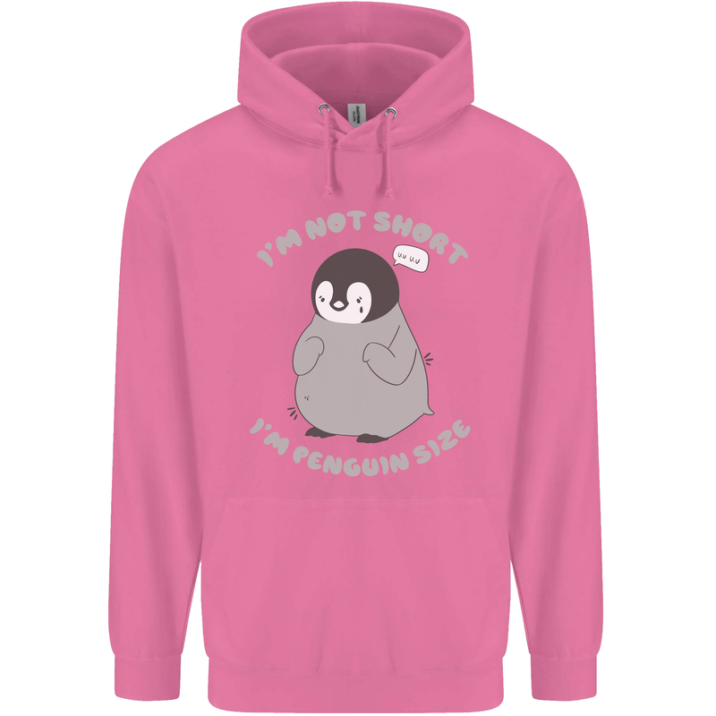 Im Not Short Im Penguine Size Funny Childrens Kids Hoodie Azalea