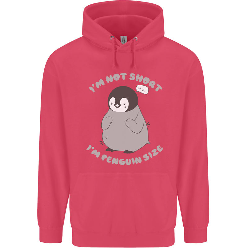 Im Not Short Im Penguine Size Funny Childrens Kids Hoodie Heliconia