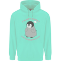 Im Not Short Im Penguine Size Funny Childrens Kids Hoodie Peppermint
