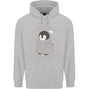 Im Not Short Im Penguine Size Funny Childrens Kids Hoodie Sports Grey