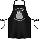Im Not Short Im Penguine Size Funny Cotton Apron 100% Organic Black