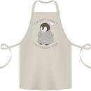 Im Not Short Im Penguine Size Funny Cotton Apron 100% Organic Natural