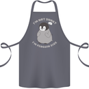 Im Not Short Im Penguine Size Funny Cotton Apron 100% Organic Steel