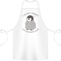 Im Not Short Im Penguine Size Funny Cotton Apron 100% Organic White