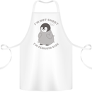Im Not Short Im Penguine Size Funny Cotton Apron 100% Organic White