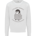 Im Not Short Im Penguine Size Funny Kids Sweatshirt Jumper White