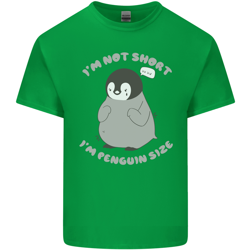 Im Not Short Im Penguine Size Funny Kids T-Shirt Childrens Irish Green