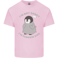Im Not Short Im Penguine Size Funny Kids T-Shirt Childrens Light Pink