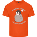 Im Not Short Im Penguine Size Funny Kids T-Shirt Childrens Orange