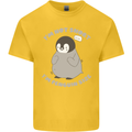 Im Not Short Im Penguine Size Funny Kids T-Shirt Childrens Yellow