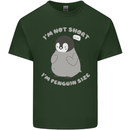 Im Not Short Im Penguine Size Funny Mens Cotton T-Shirt Tee Top Forest Green