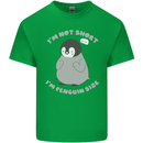 Im Not Short Im Penguine Size Funny Mens Cotton T-Shirt Tee Top Irish Green